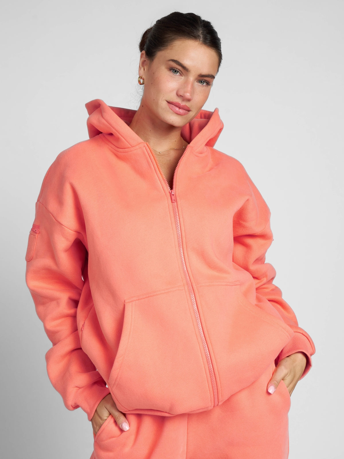 Sudadera con Cremallera Esencial para Viajes