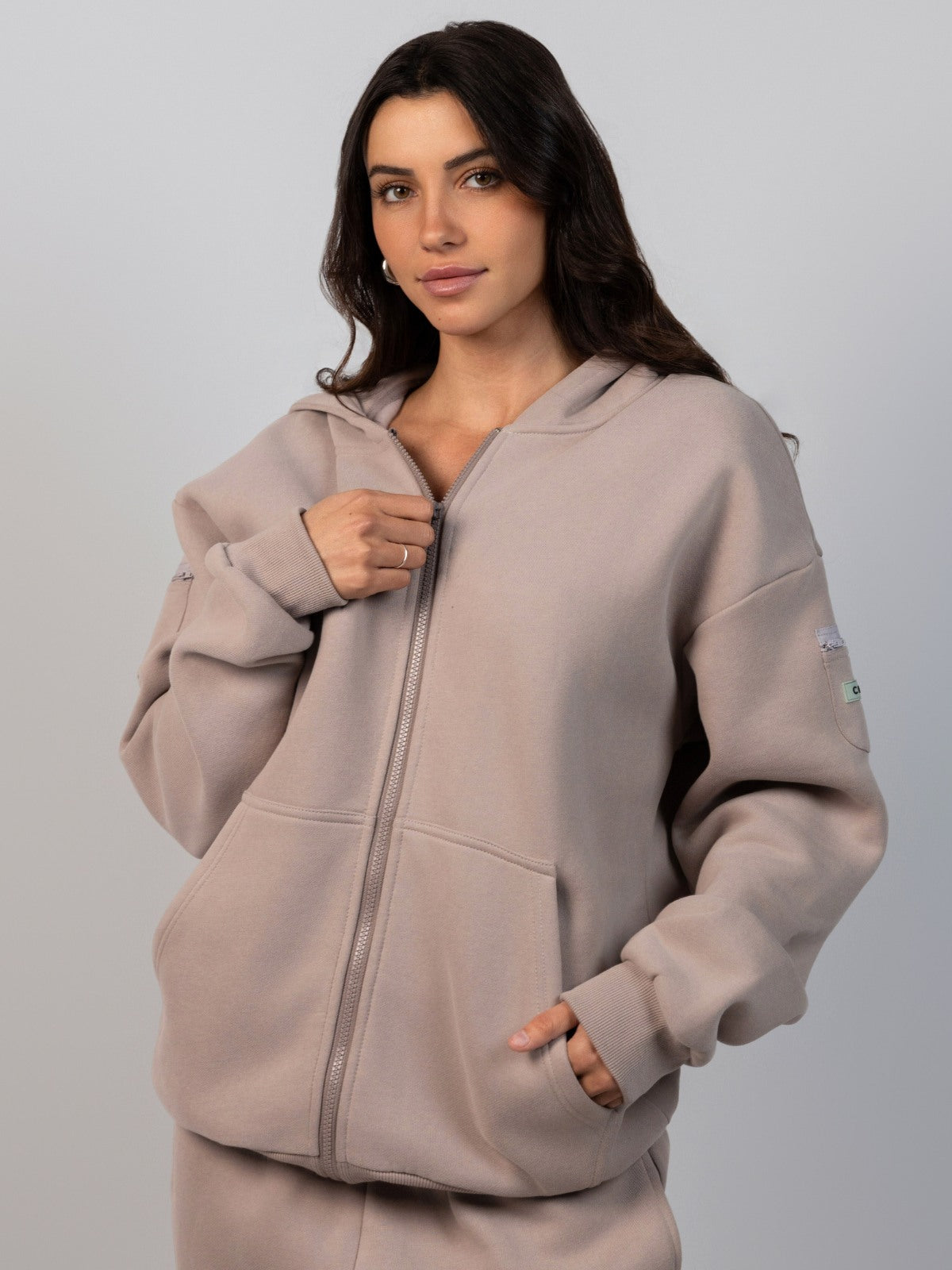 Sudadera con Cremallera Esencial para Viajes