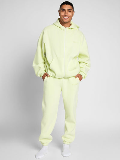 Sudadera con Capucha de Cremallera en Color Pastel