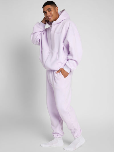 Sudadera con Capucha de Cremallera en Color Pastel