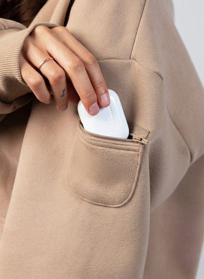 Sudadera con Cremallera Esencial para Viajes