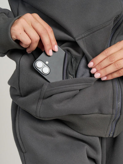 Sudadera con Cremallera Esencial para Viajes