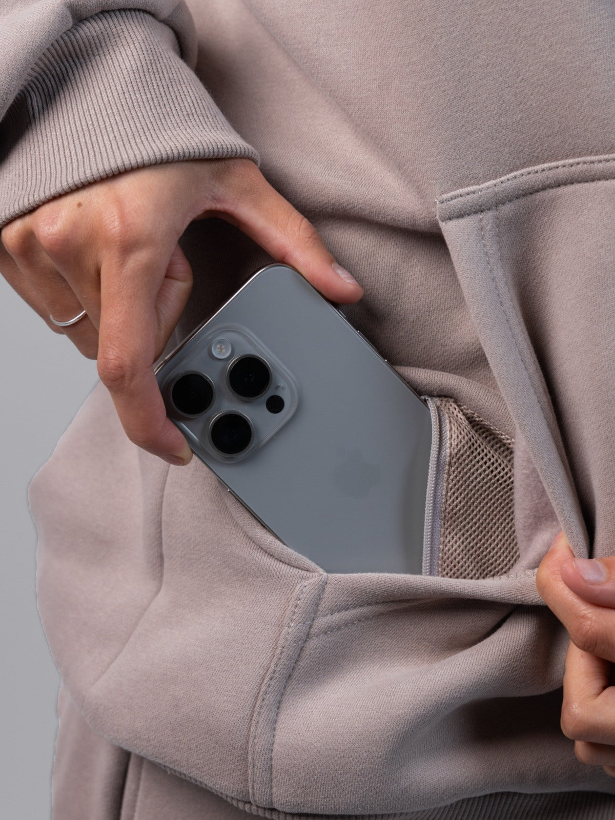 Sudadera con Cremallera Esencial para Viajes