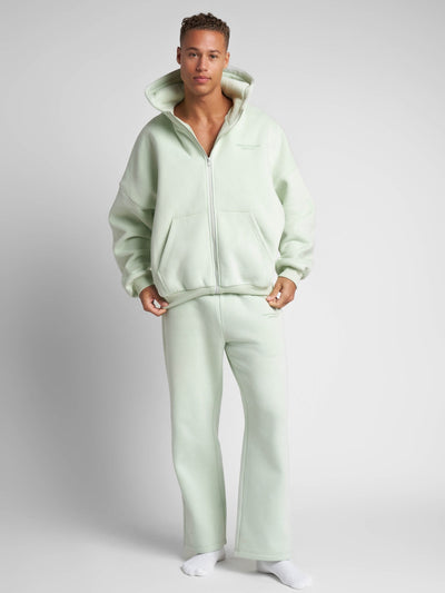 Sudadera con Capucha de Cremallera en Color Pastel