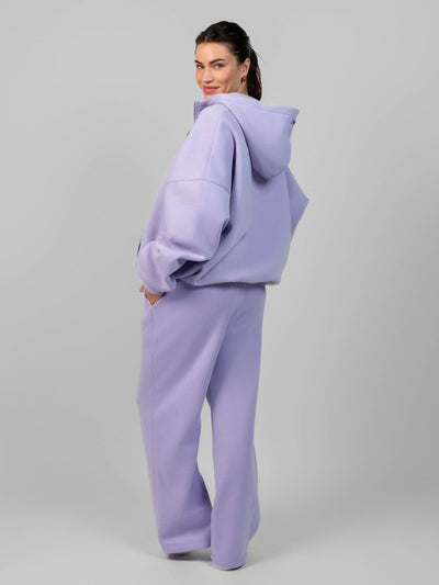 Sudadera con Capucha de Cremallera en Color Pastel