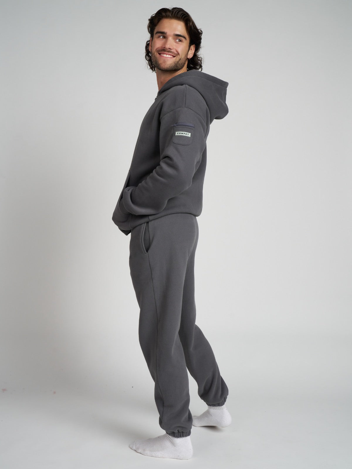 Sudadera con Cremallera Esencial para Viajes